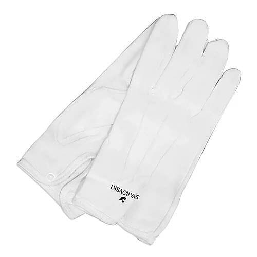 Swarovski white cotton gloves - 189800